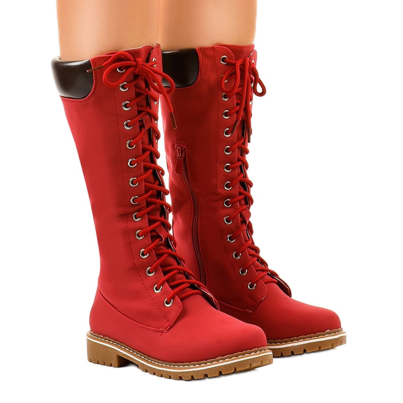 Botas rojas aisladas PE106 rojo