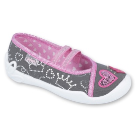 Calzado infantil befado 116X257 rosa gris
