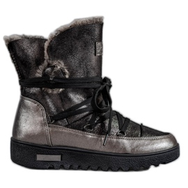 Botas de nieve MCKEYLOR con purpurina gris