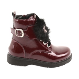 Botas barnizadas de latas Evento 1438 negro rojo multicolor
