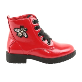 Bota lacada Sergio Leone 530 negro rojo
