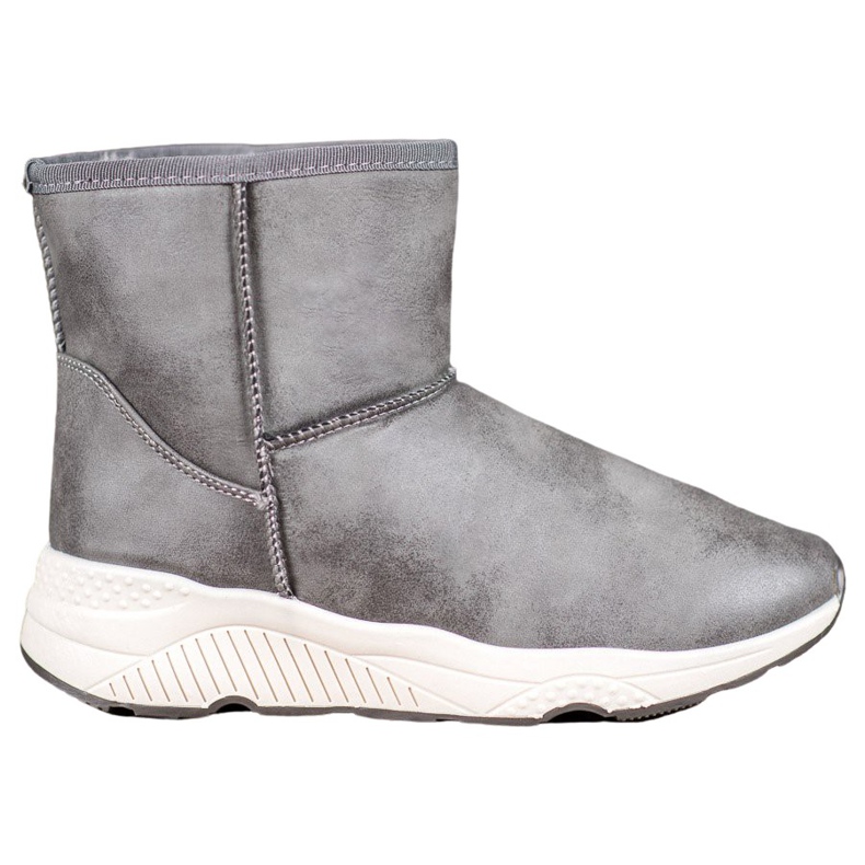 SHELOVET Botas de nieve cómodas gris