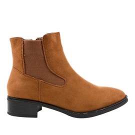 Botines planos marrones para mujer 1552 marrón