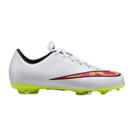 Zapatillas de fútbol Nike Mercurial Victory V Fg Jr 651634-170 blanco blanco