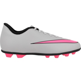 Botas de fútbol Nike Mercurial Vortex Ii FG-R Jr 651642-060 gris blanco