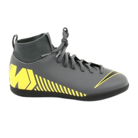 Zapatos de interior Nike Mercurial Superfly X 6 Club Ic Jr AH7346-070 gris