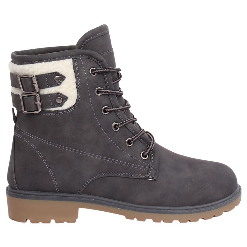 Botas de madera con aislamiento gris para mujer 1120-PA Grey Botas de madera con aislamiento gris para mujer 1120-PA Grey