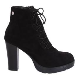 Black BK3235 Botas negras con plataforma negro