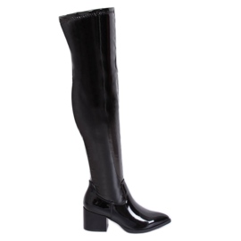 Bota lacada negra RB35P Negro