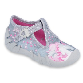 Calzado infantil befado 110P363 rosa gris