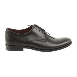 Pilpol zapatos para hombres zapatillas de cuero 1609 negro Pilpol zapatos para hombres zapatillas de cuero 1609 negro