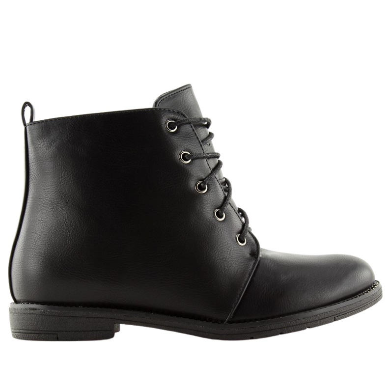 Botas negras con cordones 3085 Black negro Botas negras con cordones 3085 Black negro