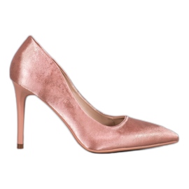 SHELOVET Alfileres de satén rosa