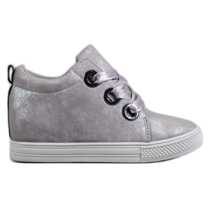 New Tlck Zapatos atados con una cinta gris New Tlck Zapatos atados con una cinta gris