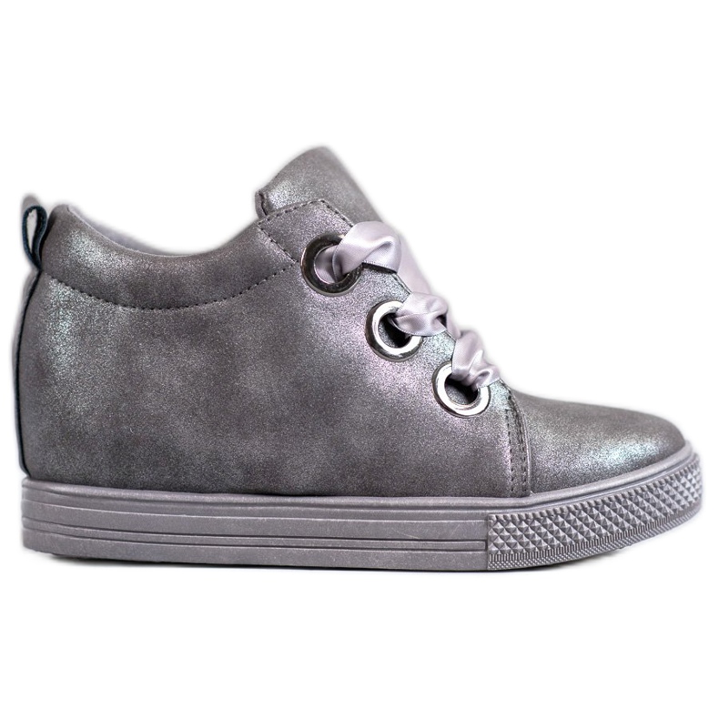 New Tlck Zapatos atados con una cinta gris New Tlck Zapatos atados con una cinta gris