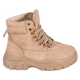 Botas en la plataforma VICES marrón