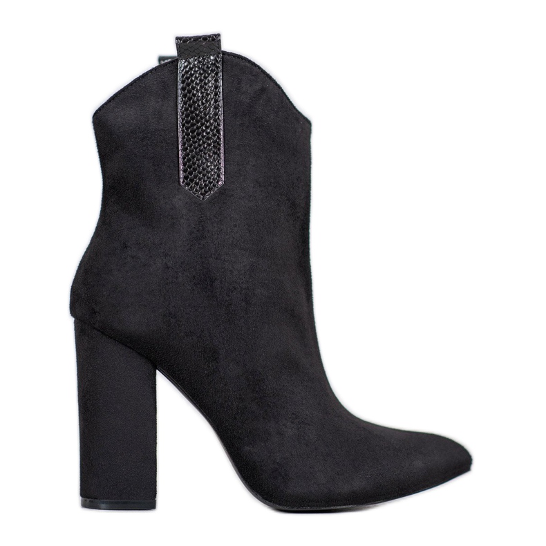 Bota cowboy de gamuza VICES negro