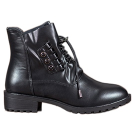Groto Gogo Botas con acanalado negro