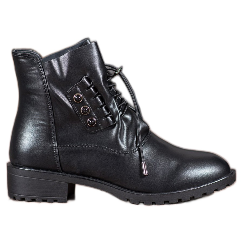 Groto Gogo Botas con acanalado negro