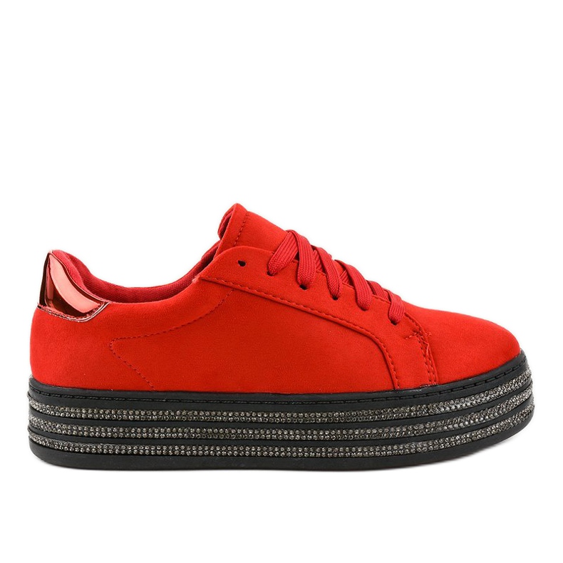 Deportivas rojas decoradas para mujer G280 rojo