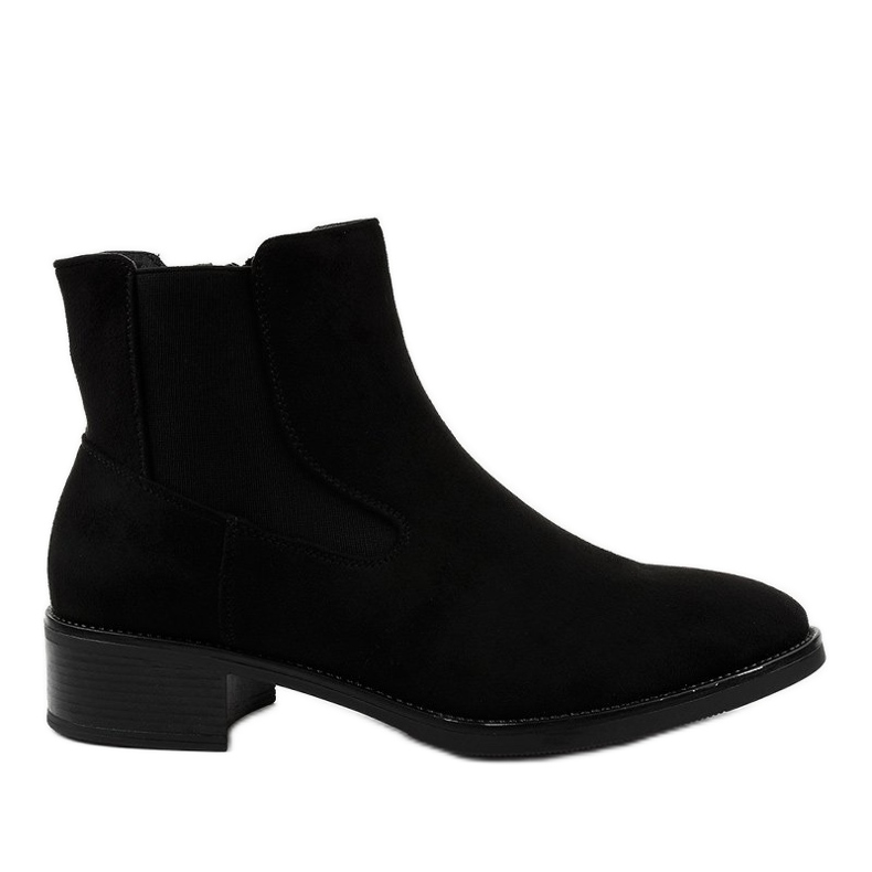 Botines planos negros para mujer 1552