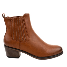 Botines marrones sin cordones TX-3200 marrón