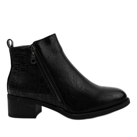 Botines negros con cremallera TX-3201