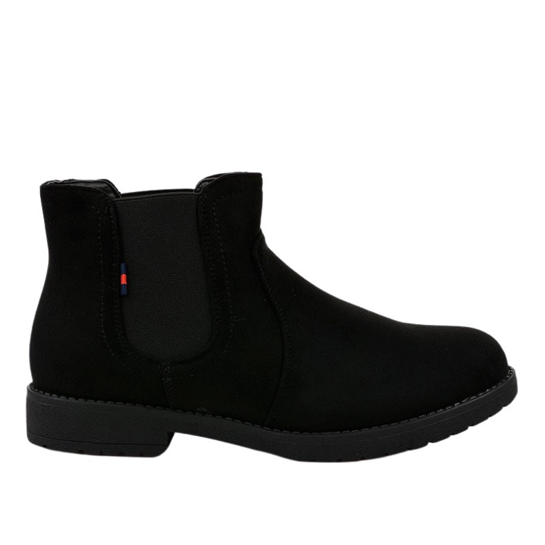 Botas de mujer planas negras con elástico Y206 negro