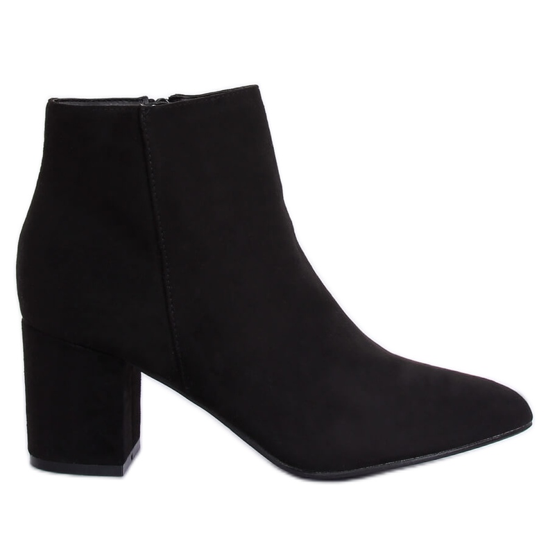 Botas negras de tacón alto Q1AX608-1 Black negro
