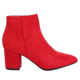 Botas rojas de tacón Q1AX608-1 Red rojo Botas rojas de tacón Q1AX608-1 Red rojo