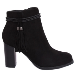 Botas negras de tacón VQ-31 Black negro