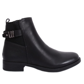 Botas negras Jodhpur para mujer 1304 Black negro