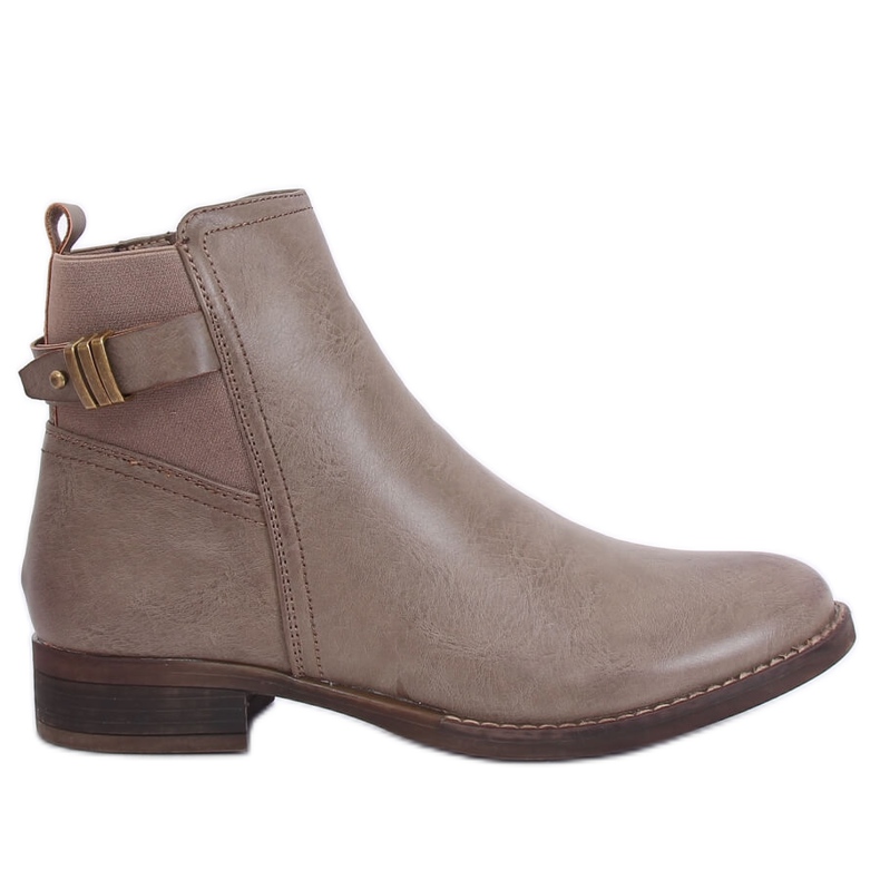 Botas Jodhpur beige para mujer 1304 Khaki caqui