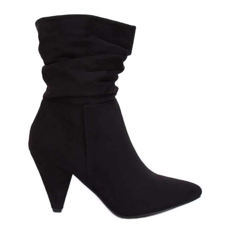 Botas negras de tacón F027 Black negro
