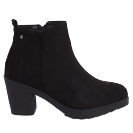Botas negras de tacón ancho YL96044 Black negro