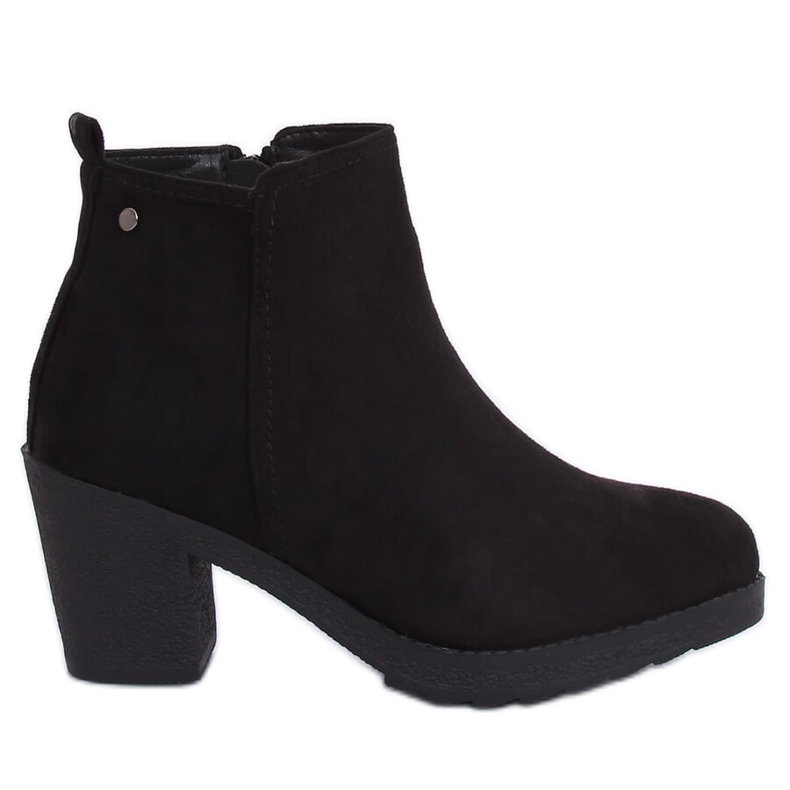 Botas negras de tacón ancho YL96044 Black negro