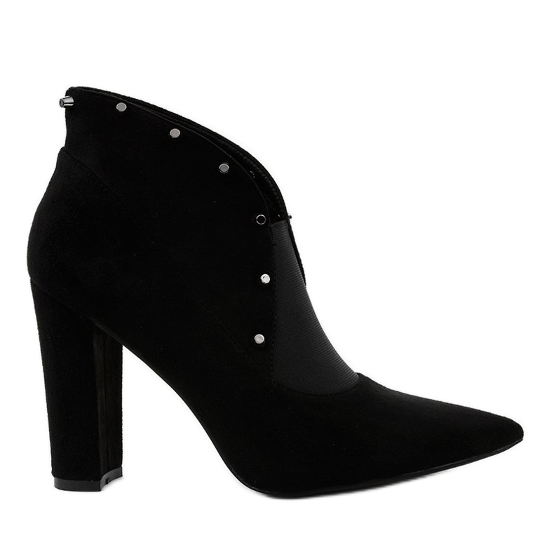 Botines slip-on negros con banda elástica N2AX1629