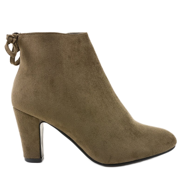 Botines de gamuza verde en el poste W852 Botines de gamuza verde en el poste W852