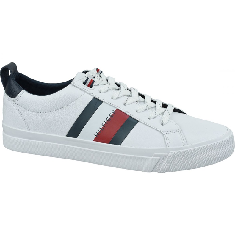 Zapatos Tommy Hilfiger Flag Detail Leather Sneaker M FM0FM02576-YBR blanco Zapatos Tommy Hilfiger Flag Detail Leather Sneaker M FM0FM02576-YBR blanco