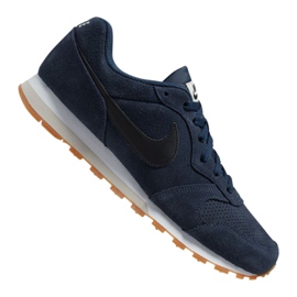 Calzado Nike Md Runner 2 Suede M AQ9211-401 azul marino