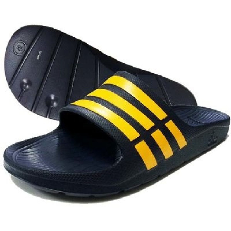 Zapatillas Adidas Duramo Slide M M17840 azul marino amarillo