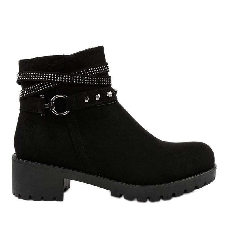 Tacones de ante negro L3058-29