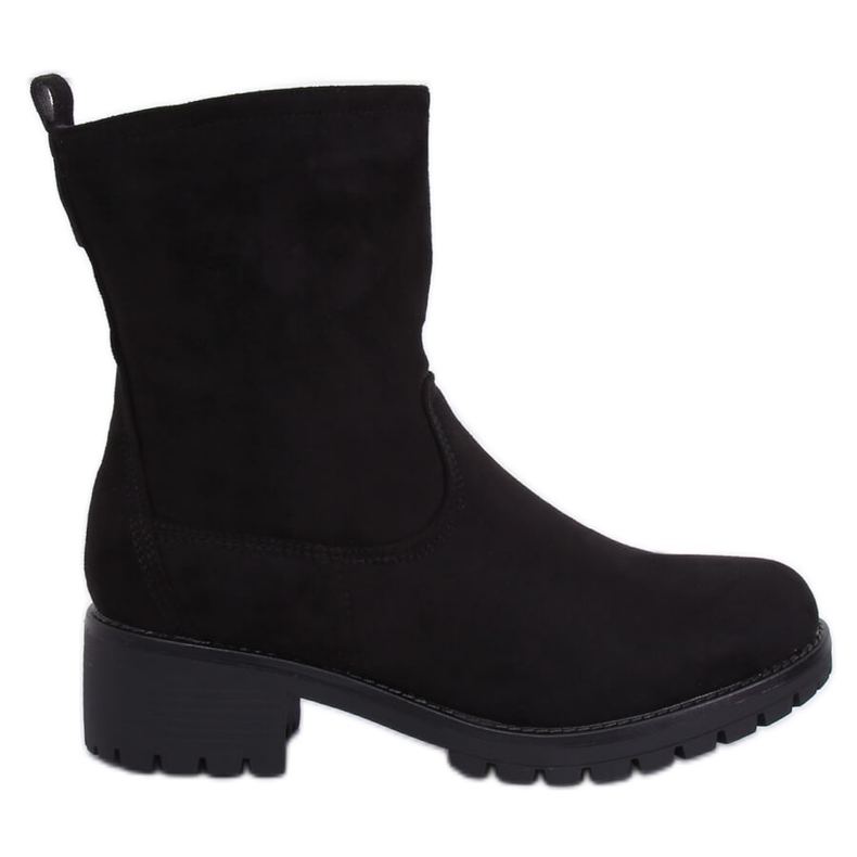 Negro 8B905 Botas negras en el protector