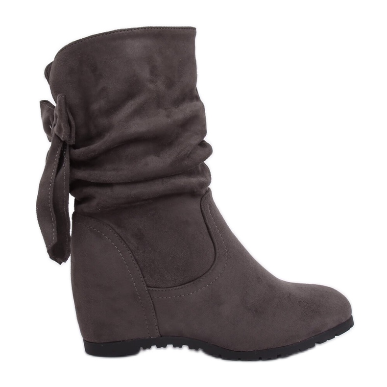 Botines de cuña grises H8120 Gris