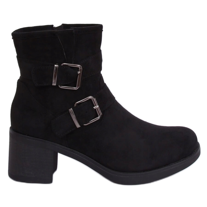 Botas negras de tacón ancho TX-1815 Black negro