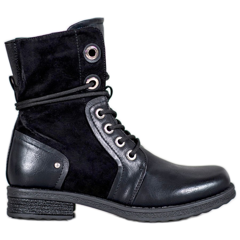 SHELOVET Botas con cordones negro SHELOVET Botas con cordones negro