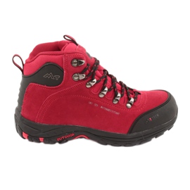 Botas de montaña con membrana MtTrek 034 rojo negro