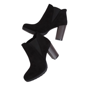 Botas negras de tacón alto H9261 Negro