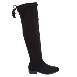 Botas negras por encima de la rodilla 13X993-95 Black negro