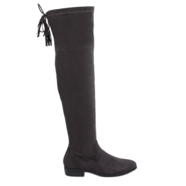 Botas planas grises 13X993-95 Dark Grey